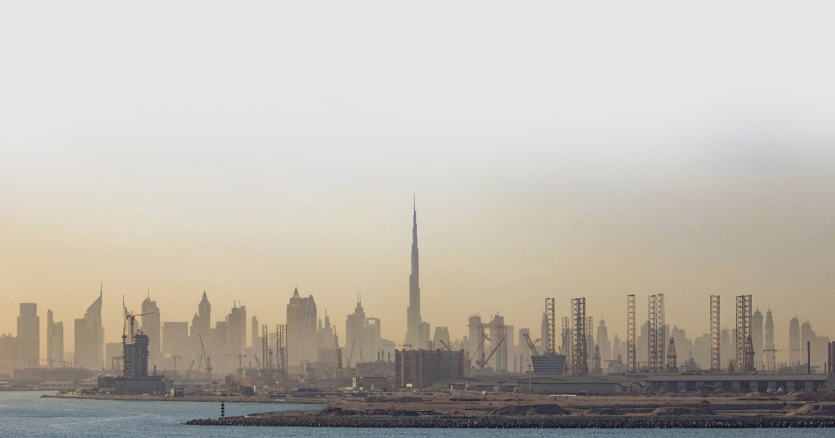 Dubai skyline featuring the Burj Khalifa and surrounding business district, representing GSE Security’s international security operations, executive protection, and secure mobility services in the Middle East.