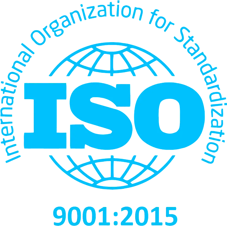 Logo ISO 9001:2015 – GSE Security e certifikuar për menaxhimin e cilësisë sipas standardit ndërkombëtar ISO.